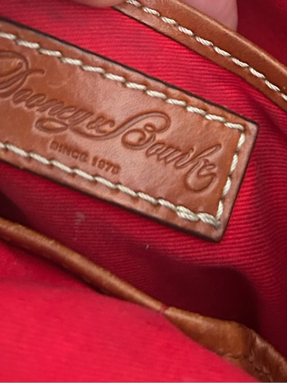 Dooney & Bourke Orange Pebbled LeatherTote Shoulder Work bag